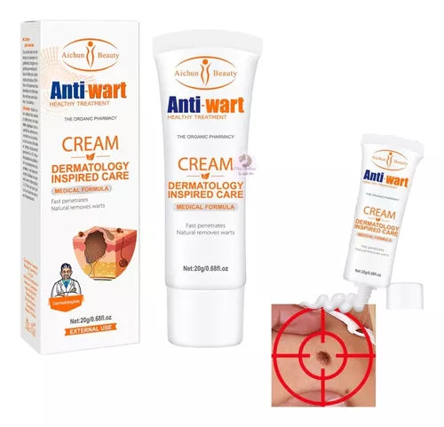 Crema Antiverrugas Aichun Beauty – 20g | Elimina Verrugas Sin Dolor ni Cicatrices