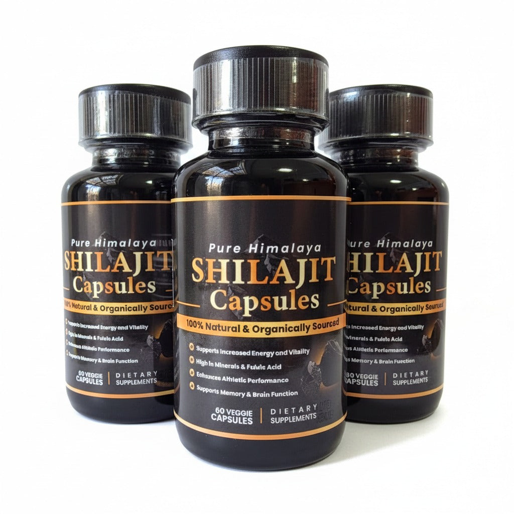 Shilajit Pure Himalaya – 60 Cápsulas