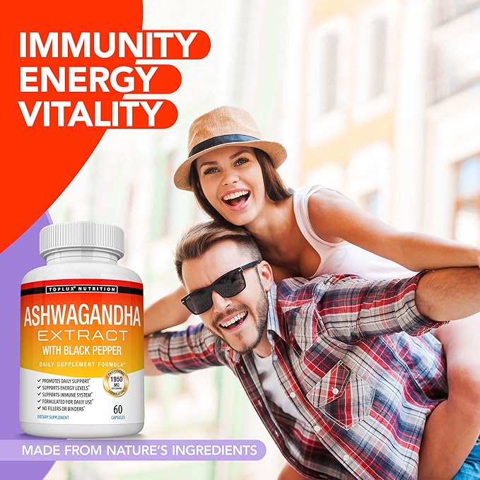Ashwagandha Extract 1950mg – 60 Cápsulas