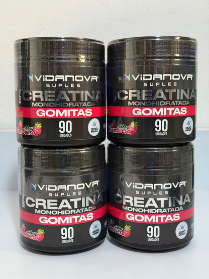 Gomitas de Creatina Monohidratada – 90 Unidades | Vidanova