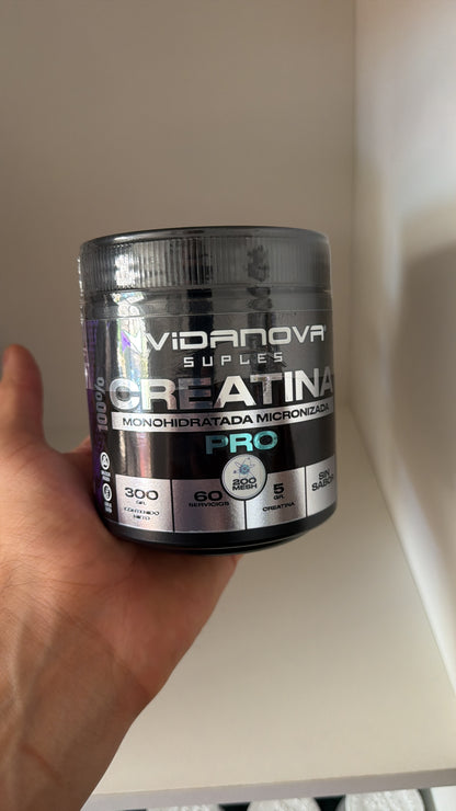 Creatina Monohidratada Micronizada 300g – 200 Mesh | Vidanova