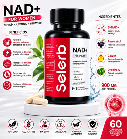 SELERB NAD+ For Women - 60 Cápsulas