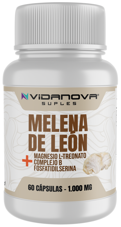 Melena de León – 1000mg por Porción | 60 Cápsulas | Función Cerebral y Memoria