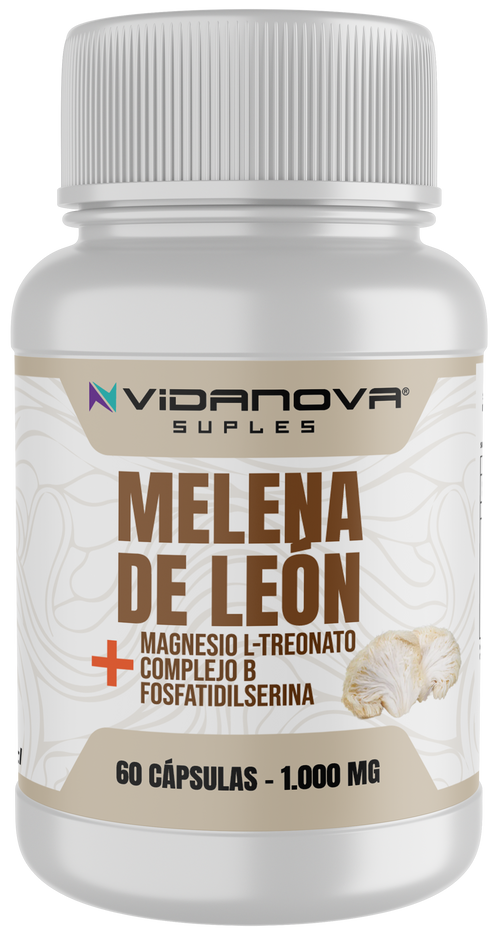 Melena de León – 1000mg por Porción | 60 Cápsulas | Función Cerebral y Memoria